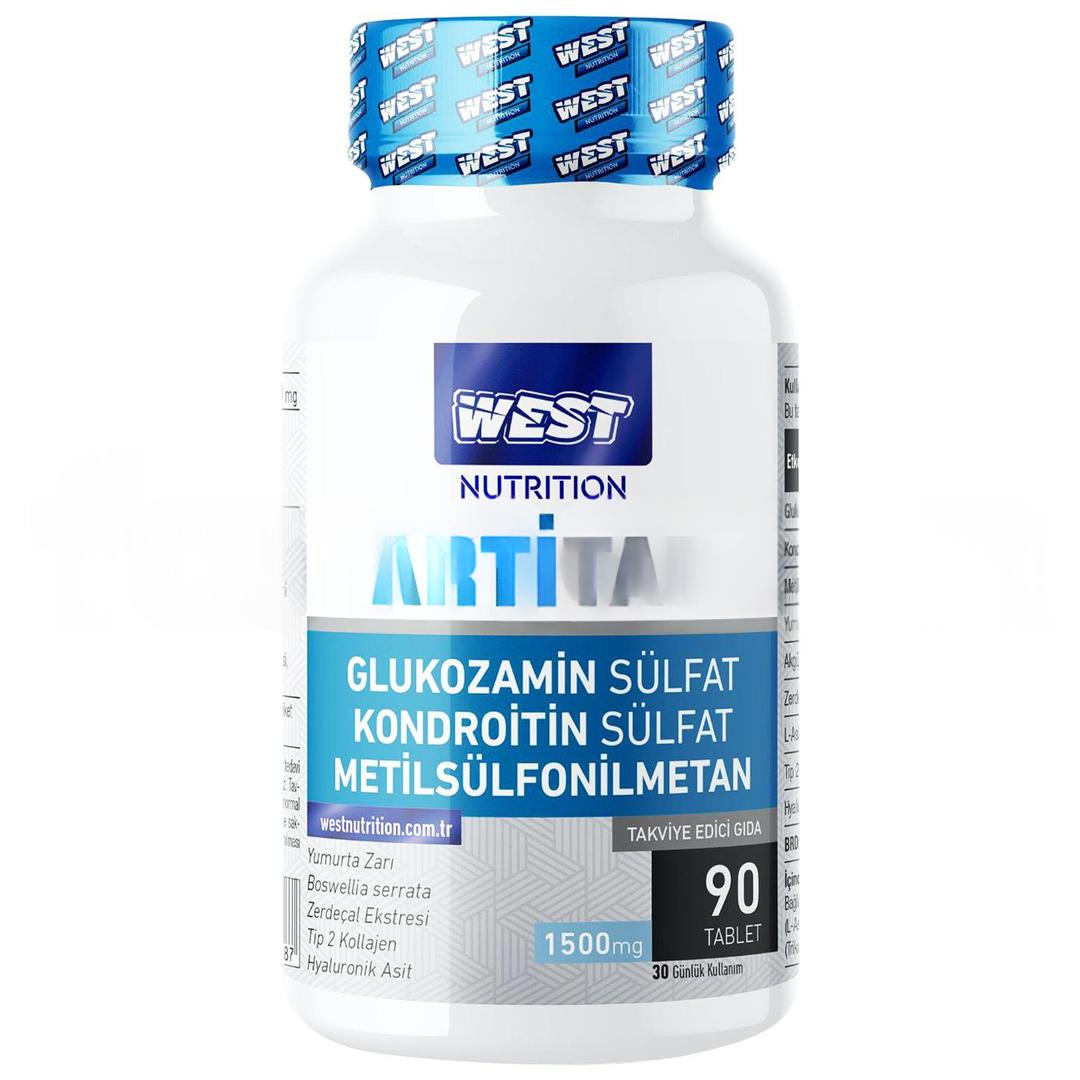 West Nutrition Artitab Glukozamin Kondroitin Sülfat MSM 90 Tablet
