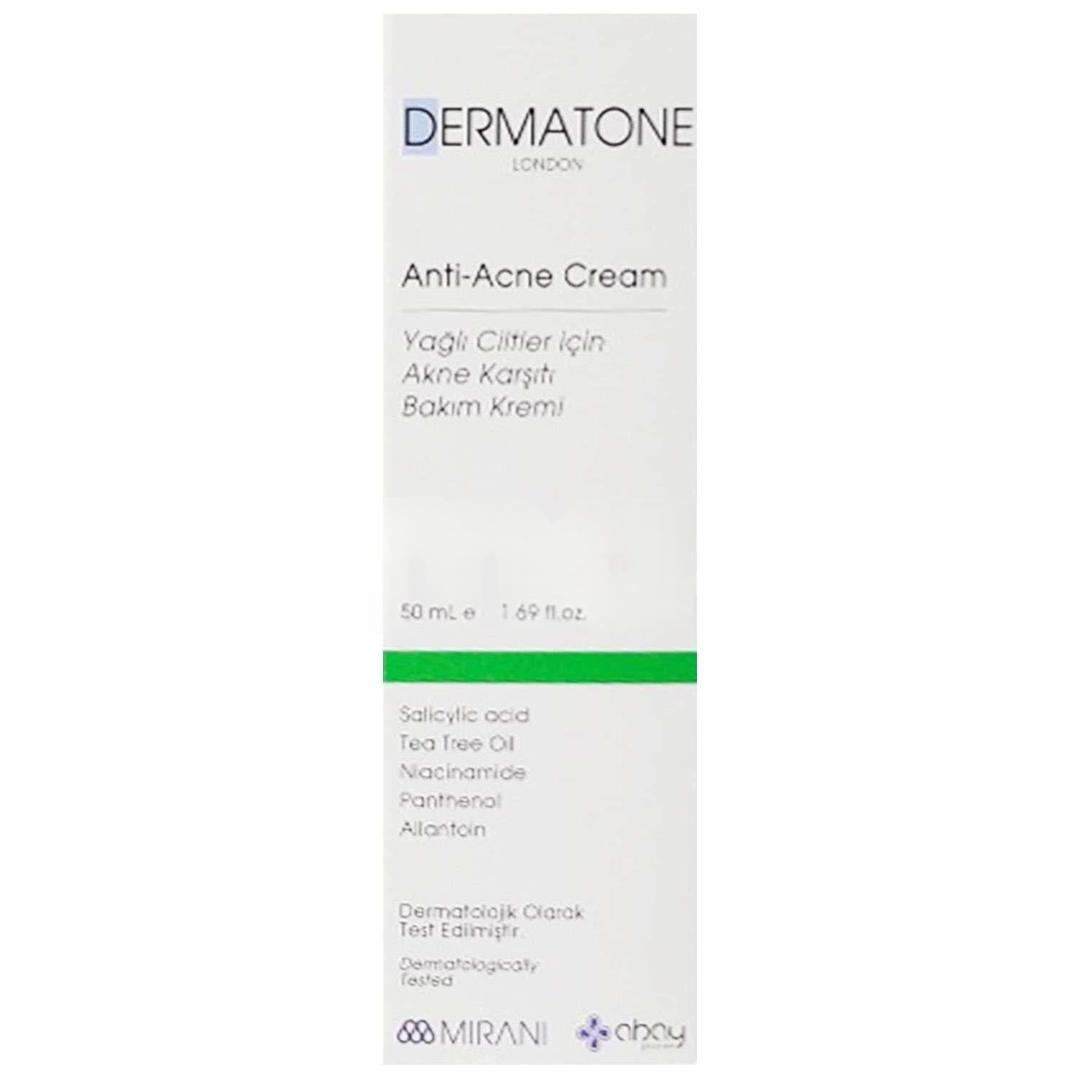 Dermatone Anti-Acne Cream Yağlı Ciltler İçin Akne Karşıtı Bakım Kremi 50 ml