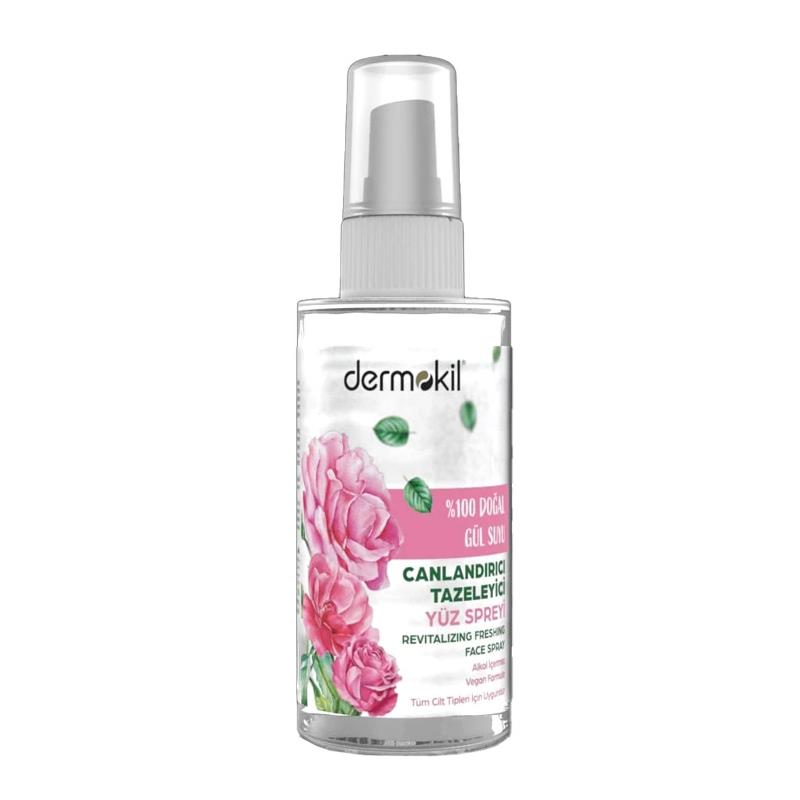 Dermokil Doğal Gül Suyu Canlandırıcı Tazeleyici Yüz Spreyi 50 ml