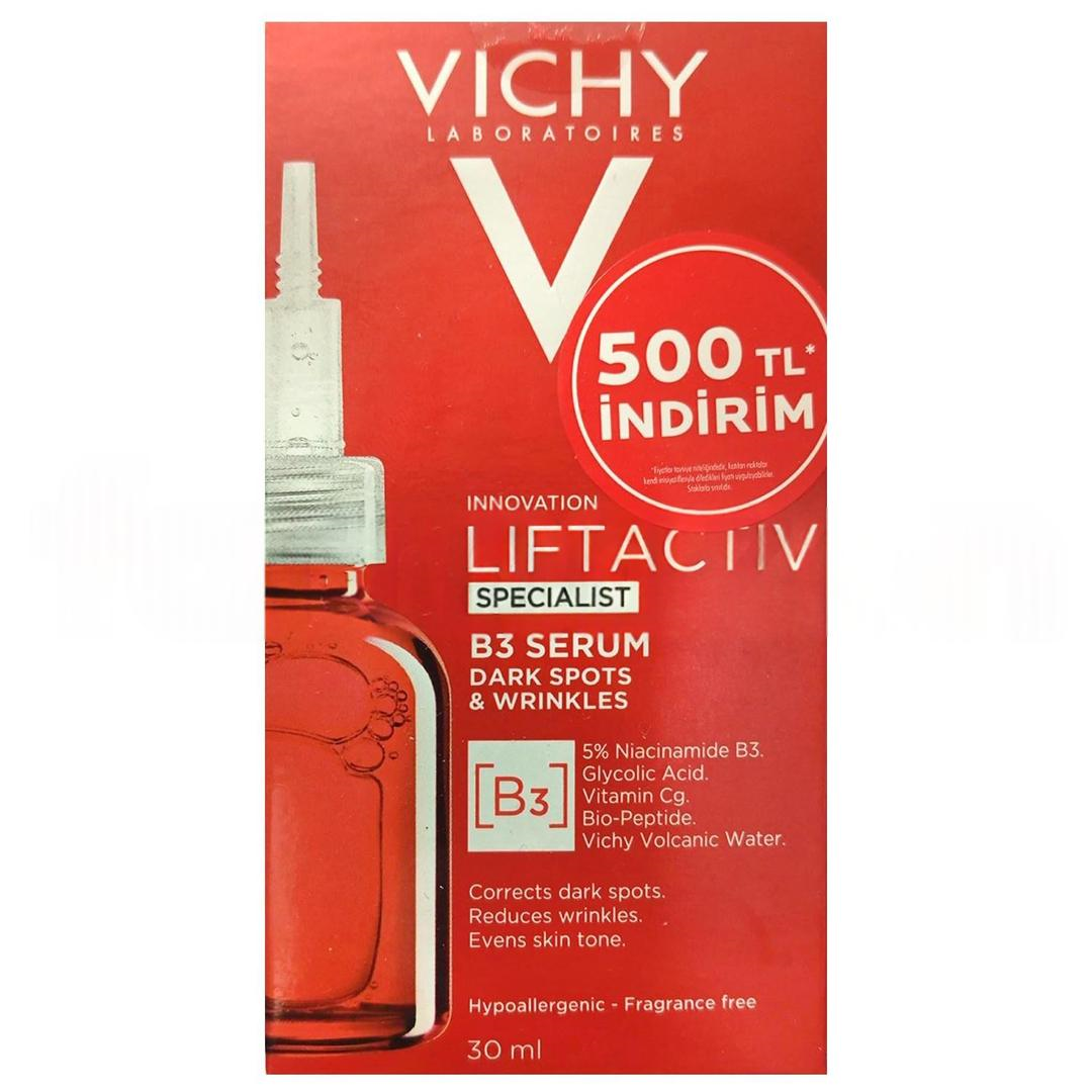 Vichy Liftactiv Specialist B3 Serum Koyu Leke Karşıtı 30 ml - 500₺ İndirim Etiketli