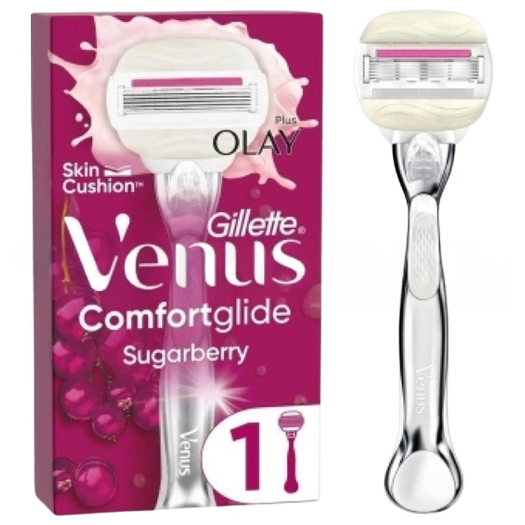 Gillette Venus Comfort Glide Sugarberry Tıraş Makinesi + 1 Adet Başlık