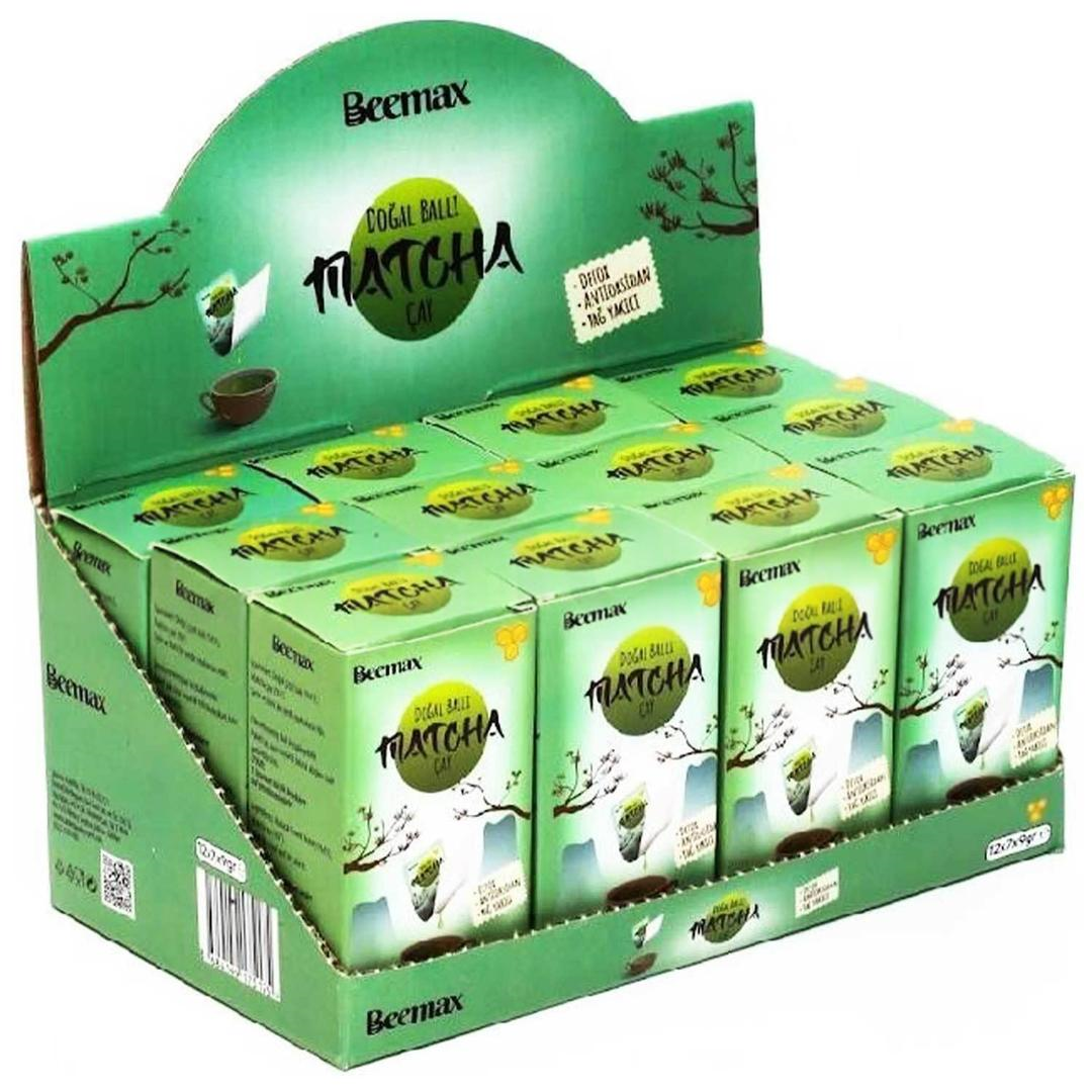 Beemax Doğal Ballı Matcha Çay 9 gr 14'lü