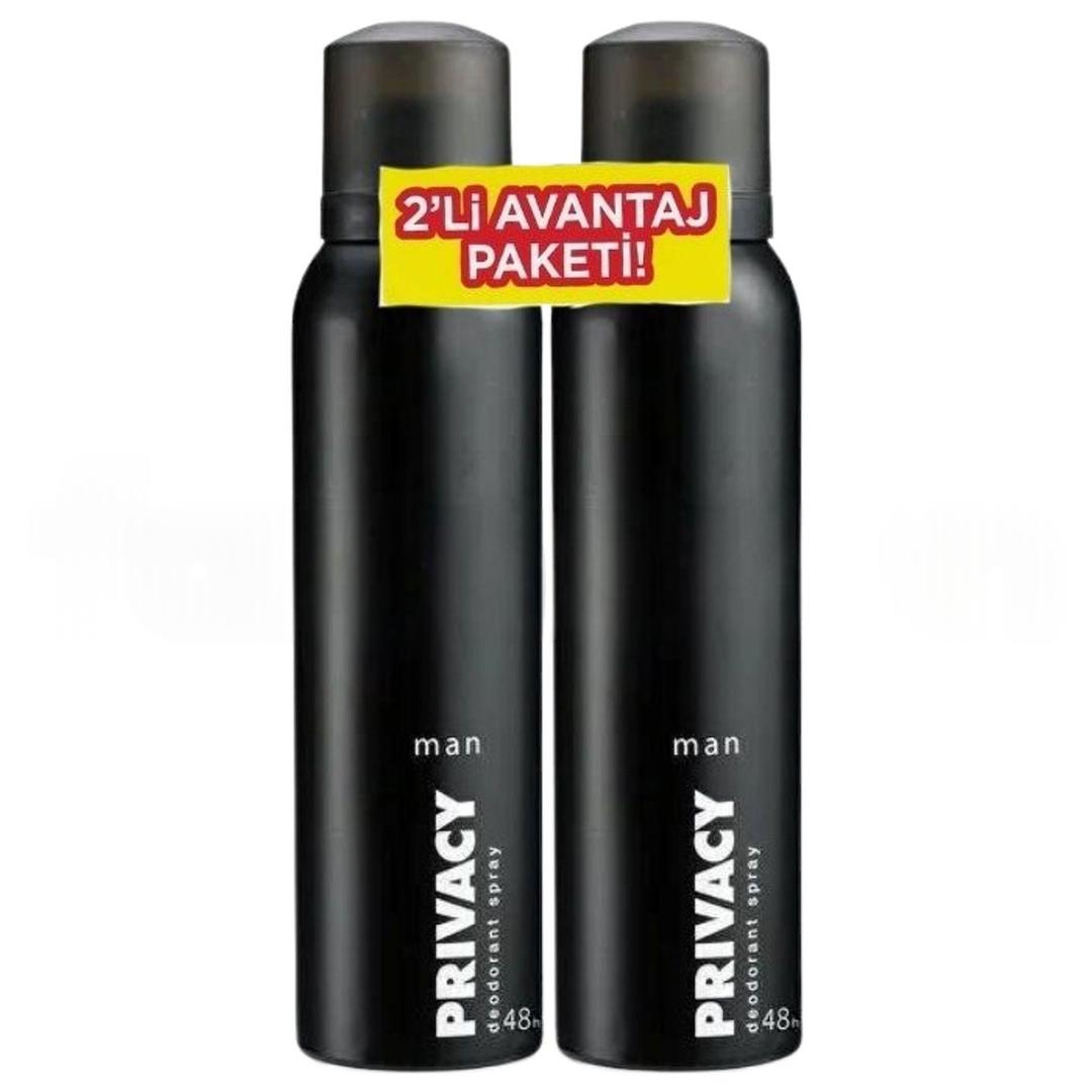 Privacy Deodorant Erkek 150 ml 2'li