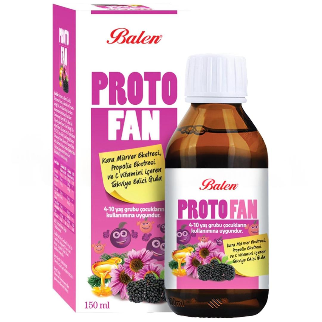 Balen Proto Fan Kara Mürver & Propolis & C Vitamini Şurup 150 ml