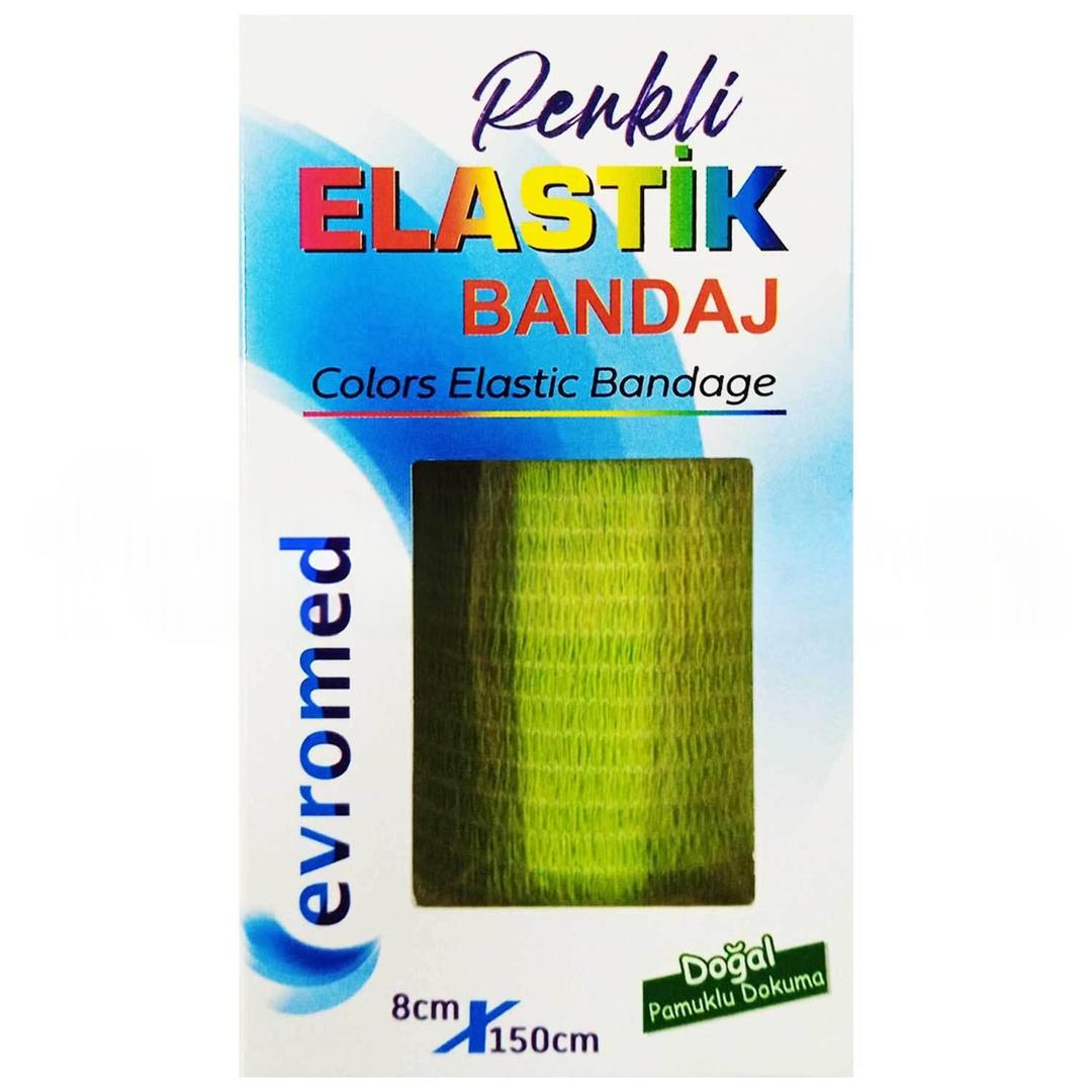 Evromed Elastik Bandaj 8x150 cm - Fıstık Yeşil
