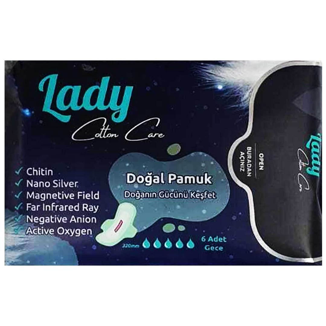 Doctorem Lady Cotton Care Gece Pedi 6'lı