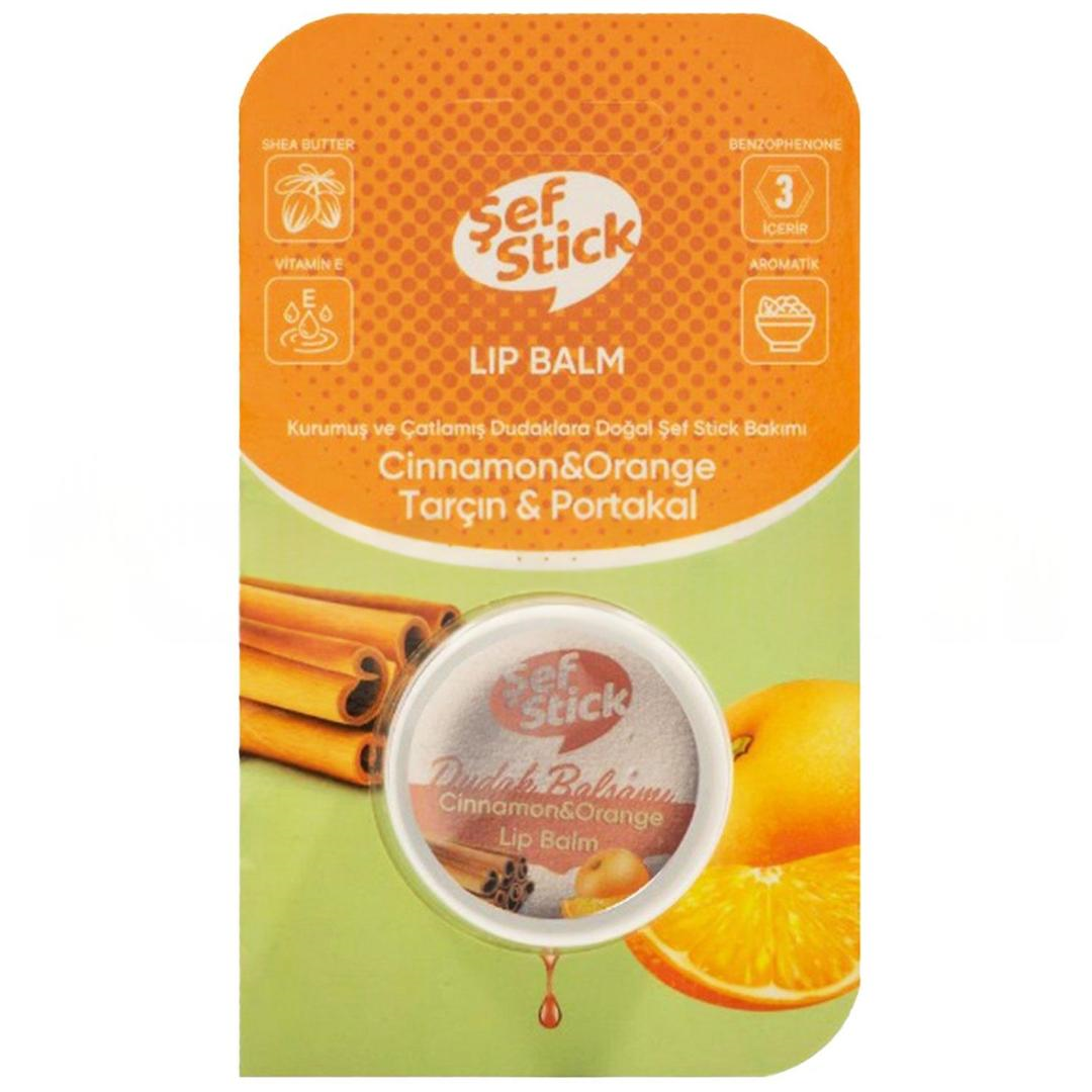 Şef Stick Lip Kavanoz Tarçin Portakal 10 ml