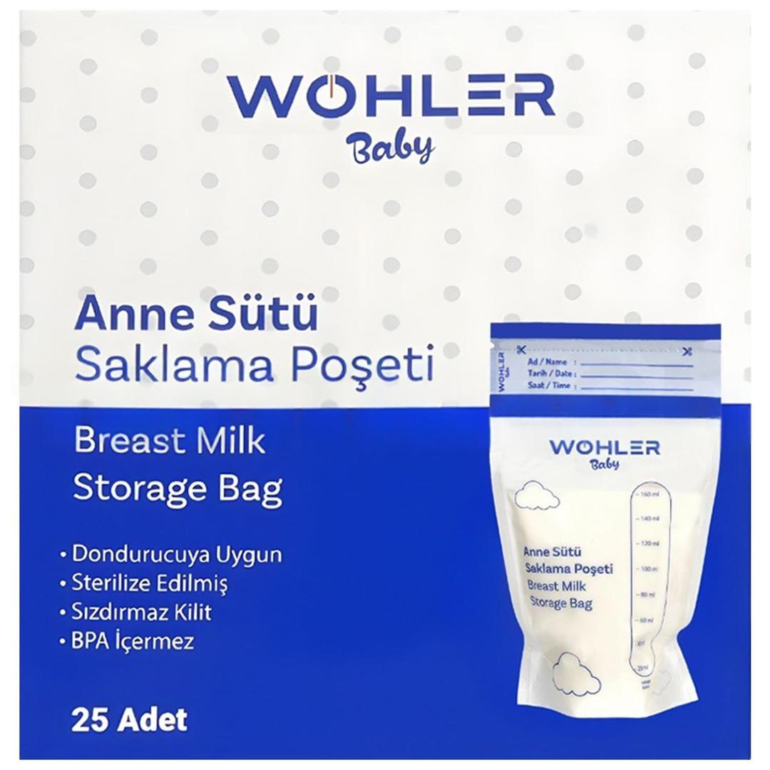 Wohler Baby Anne Sütü Saklama Poşeti 25'li