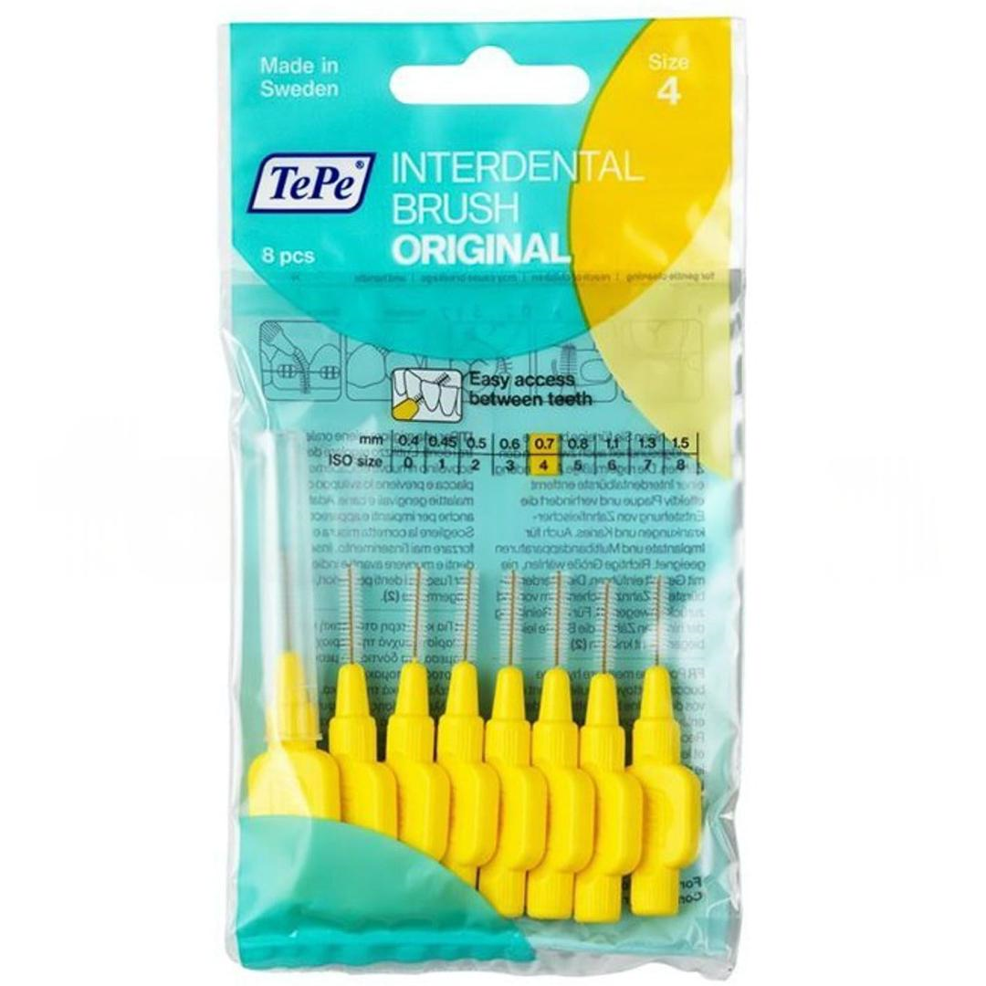 Tepe Interdental Brush Original 0.7mm Sarı 8'li