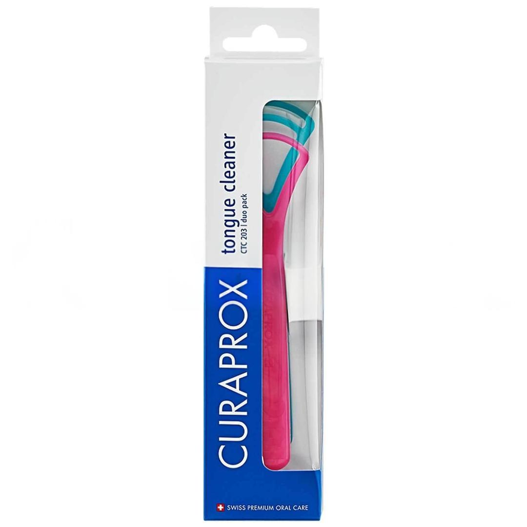 Curaprox CTC-203 Dil Temizleme Aparatı 2'li - Mavi & Pembe