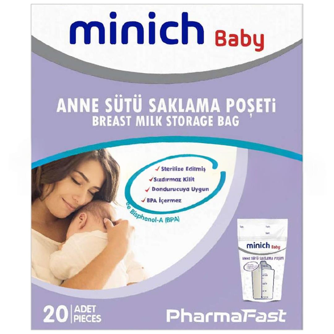 Minich Baby Süt Saklama Poşeti 20'li
