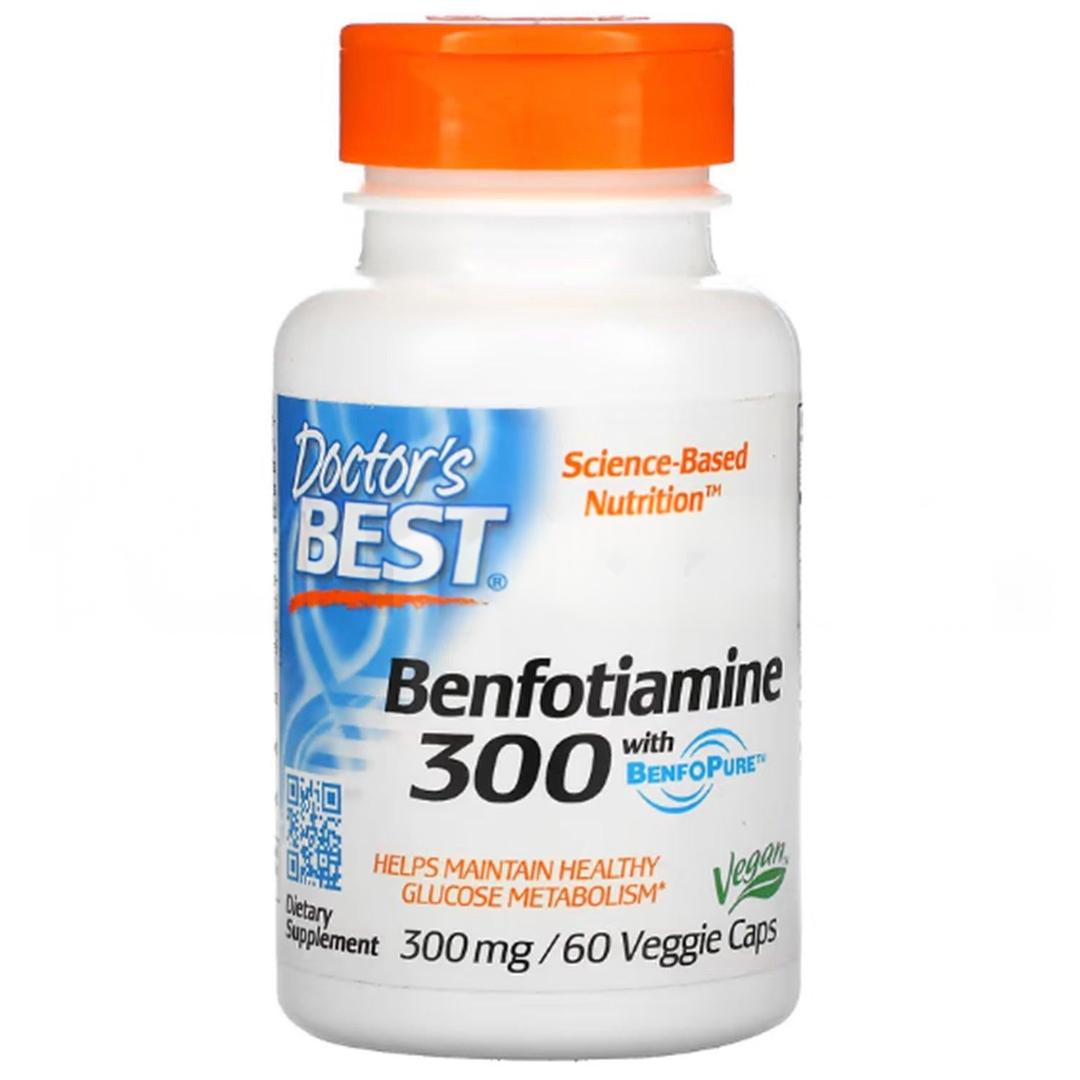 Doctor's Best Benfotiamine With Benfopure 300 mg 60 Veggie Caps - İthal
