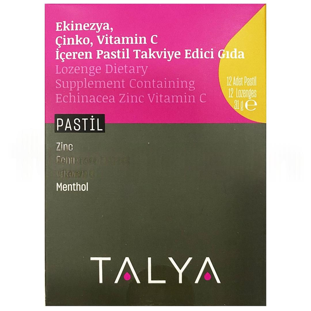 Talya Ekinezya Çinko Vitamin C 12 Pastil