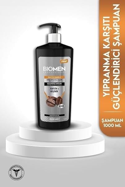 Biomen Professional Kafein Arjinin Kuru ve Yıpranmış Saçlar için 1000 ml Şampuan
