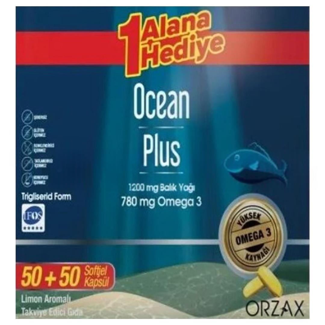 Ocean Plus 1200 mg 50+50 Softjel - 1 Alana 1 Bedava