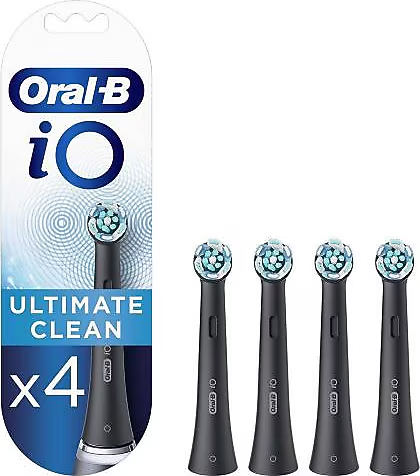 Oral-B İO Ultimate Clean Siyah 4 Adet Yedek Fırça Başlıkları