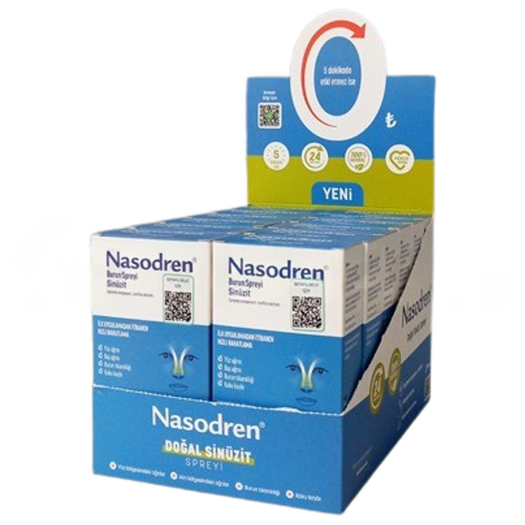 Nasodren Doğal Sinüzit Spreyi 50 mg - 12'li Stant