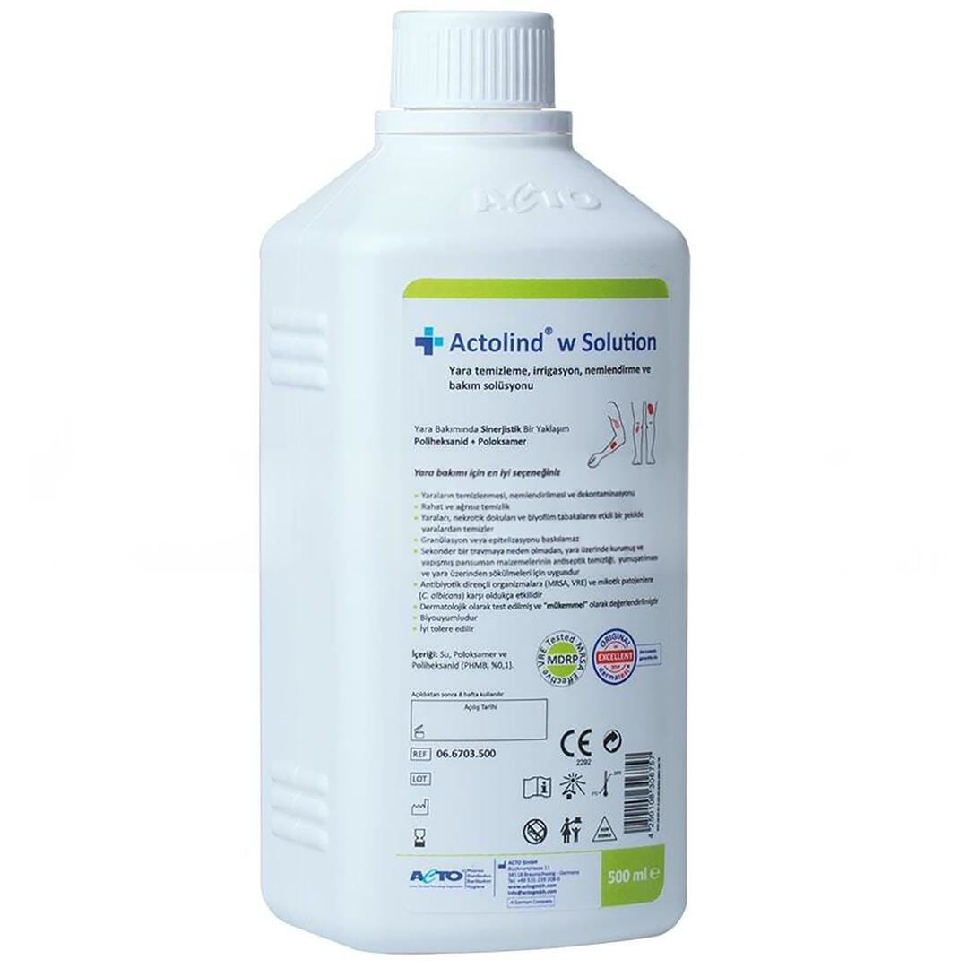 Actolind W Solution Yara Bakım Solüsyonu 500 ml