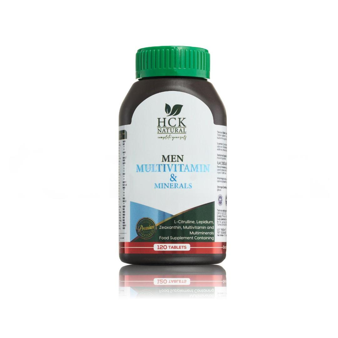 Hck Natural Erkeklere Özel Multivitamin-Multimineral Kompleks 120 Tablet