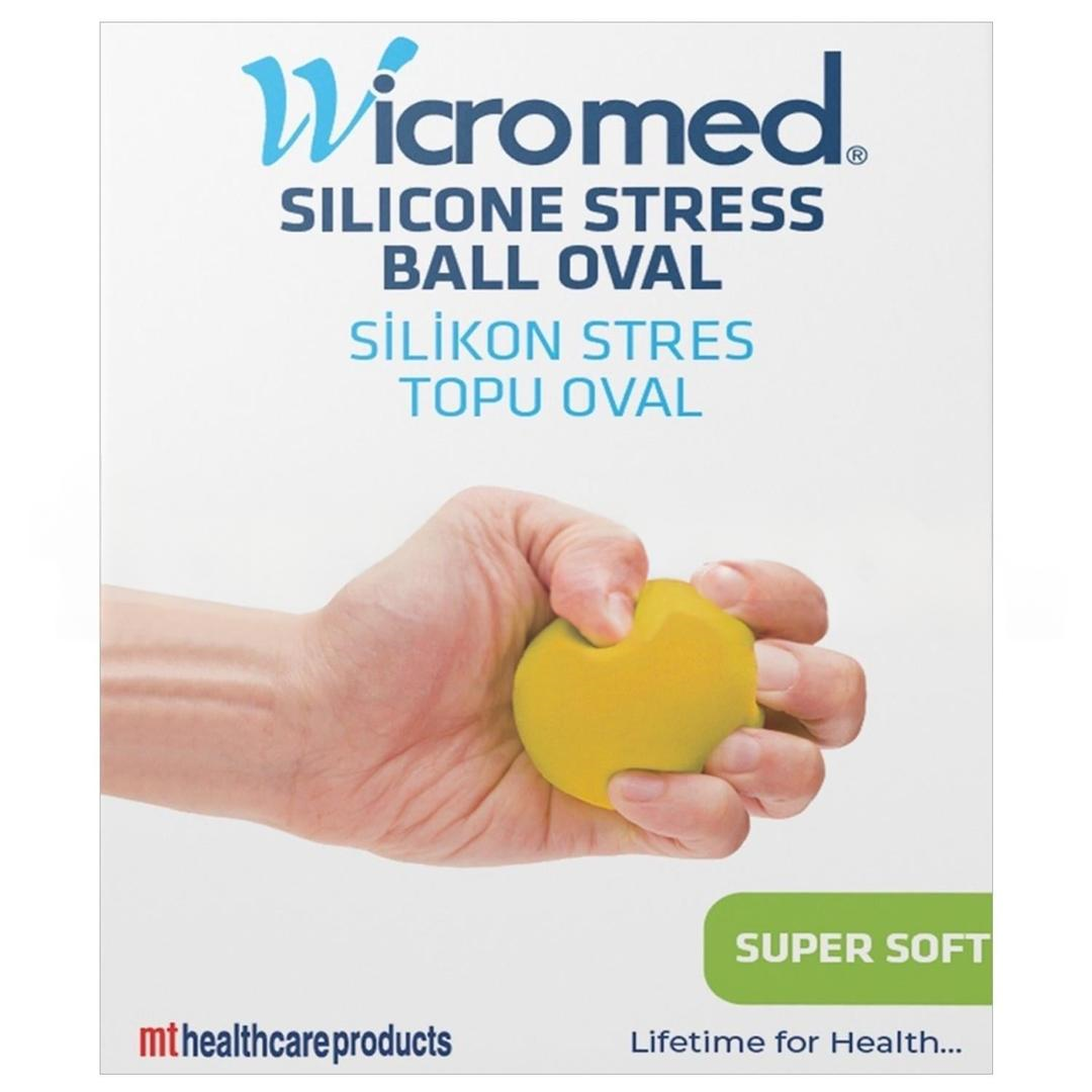 Wicromed Stres Topu Silikon Oval Sarı