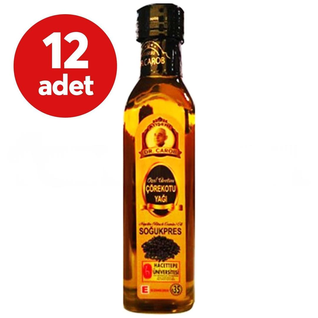 Dr. Carob Soğuk Sıkma Çörek Otu Yağı 250 cc - 12'li Paket