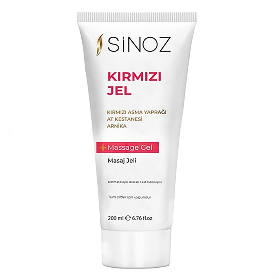 Sinoz Kırmızı Jel Masaj Jeli 200 ml