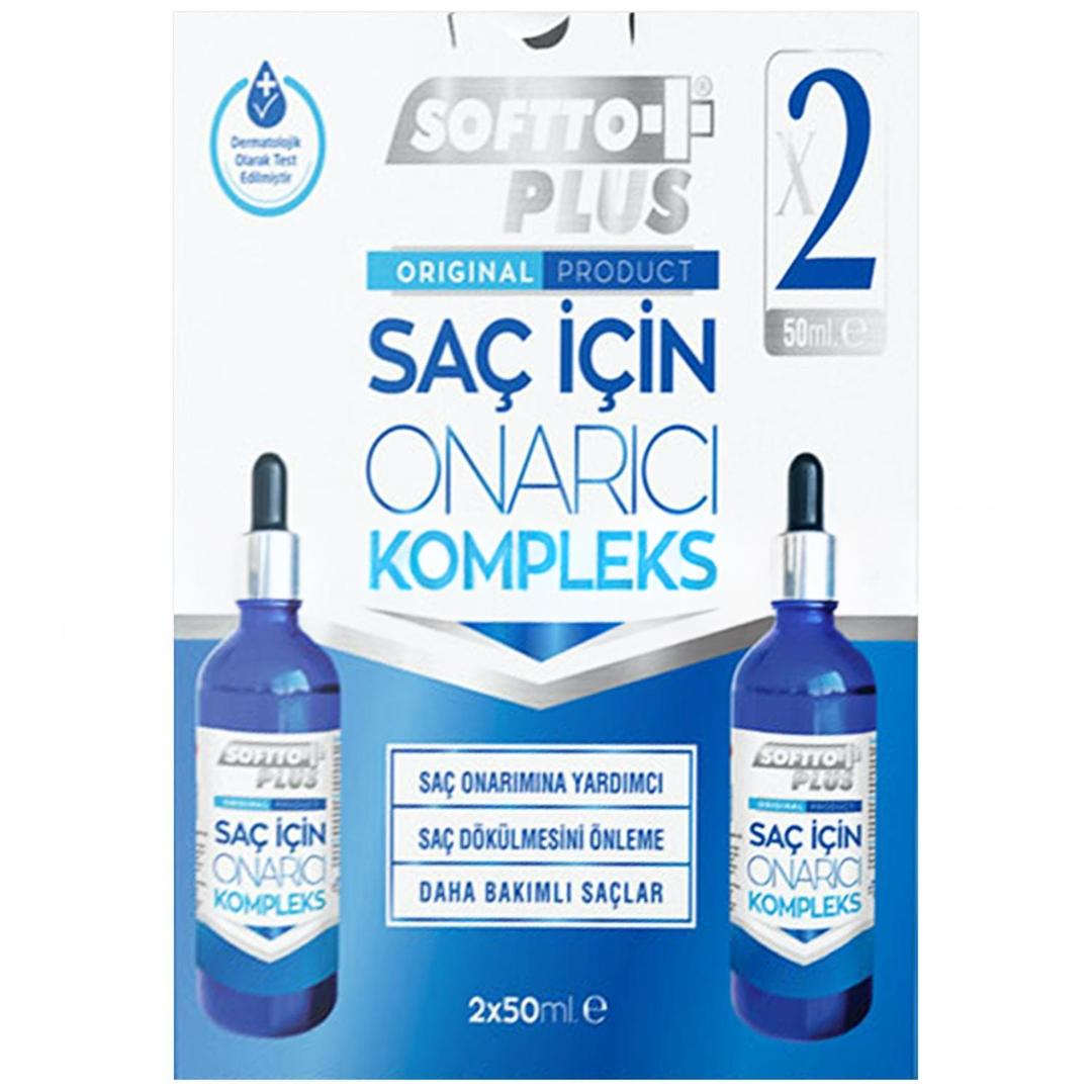Softto Plus Saç Onarıcı Kompleks Serum 50 ml + 50 ml Hediye
