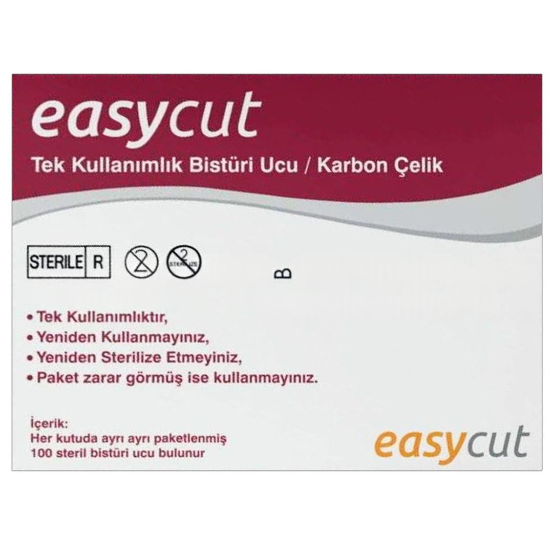 Easycut 15 Numara Steril Bistüri Ucu 100'lü
