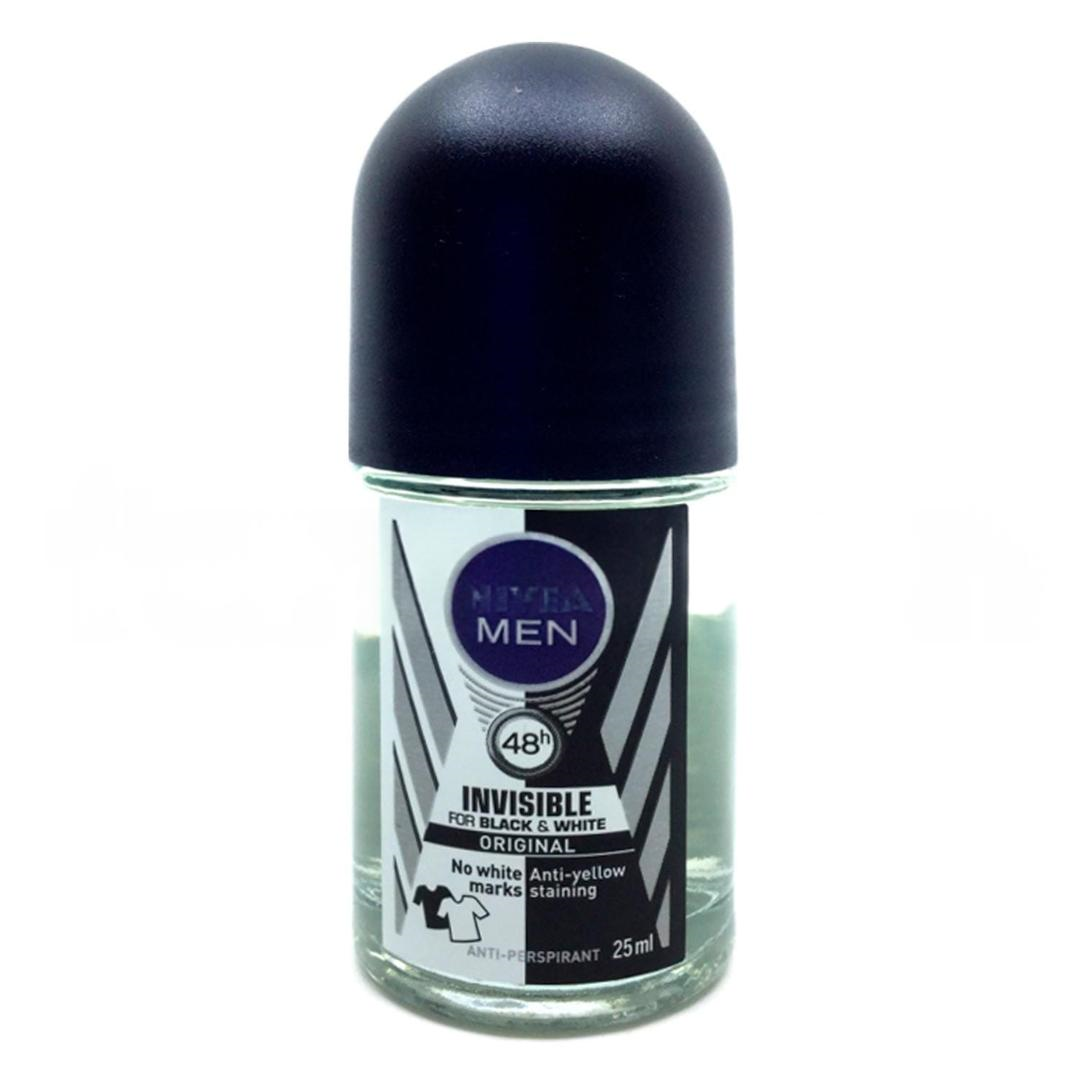 Nivea Black & White Invisible Roll-On For Men 25 ml