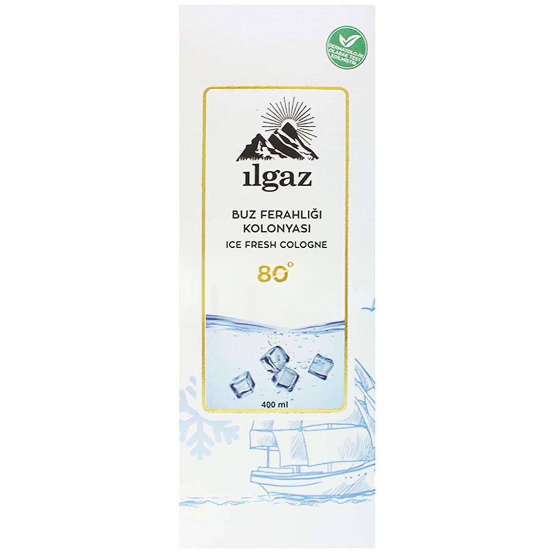 Ilgaz Elegance Series Ice Fresh PVC Kolonya 80° 400 ml