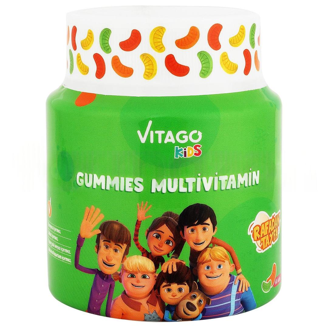 Vitago Kids Gummies Multivitamin Multimineral İçeren Çiğnenebilir Form - 60 Adet