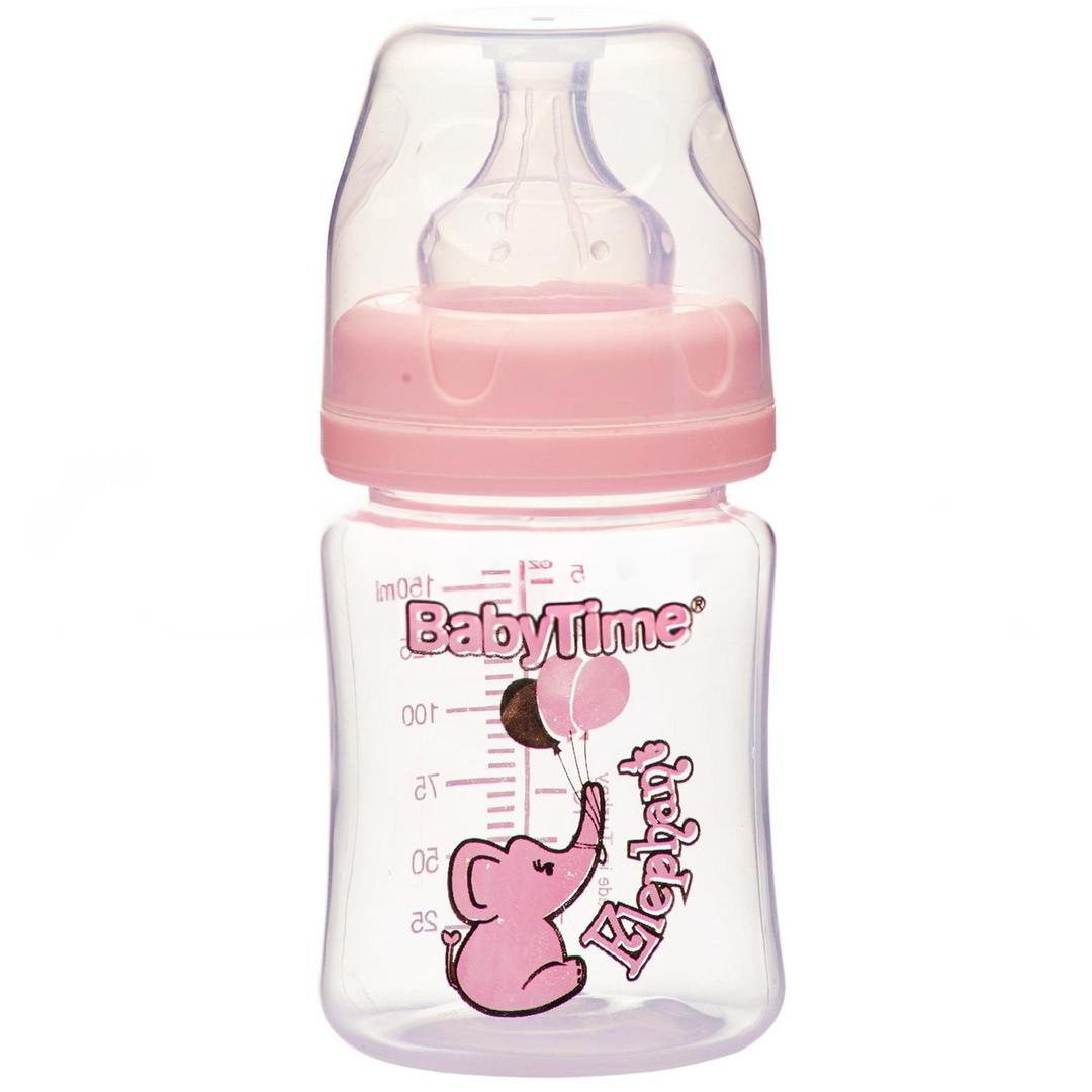 Baby Time BT076 Geniş Ağız PP Biberon Pembe 150 cc
