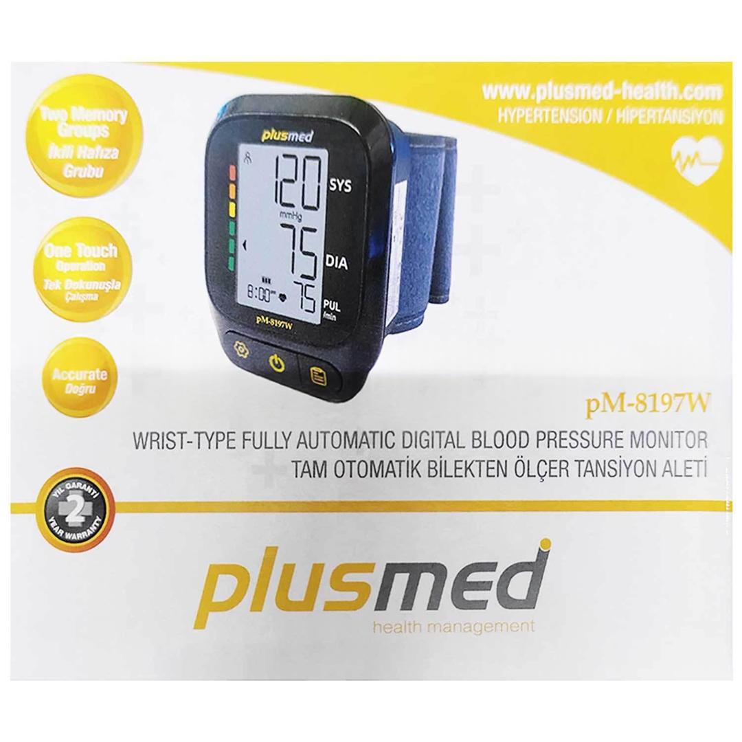 Plusmed PM-8197W Tam Otomatik Bilekten Ölçer Tansiyon Aleti