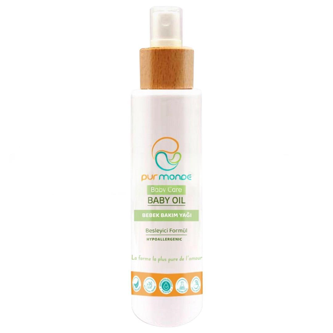 Pur Monde E Vitaminli Doğal Bebek Yağı Bakım ve Masaj Yağı 150 ml