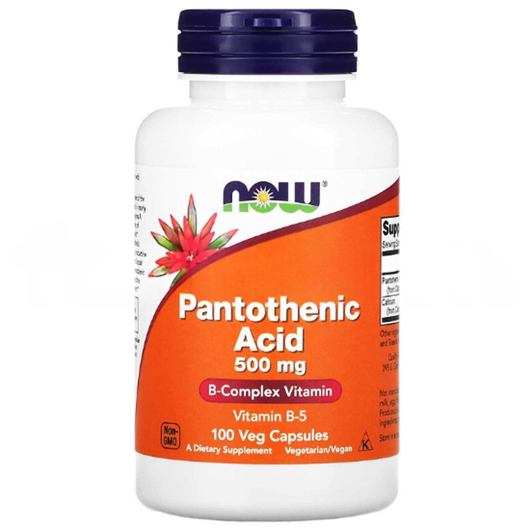 Now Foods Pantothenic Acid 500 mg 100 Veggie Capsules - İthal
