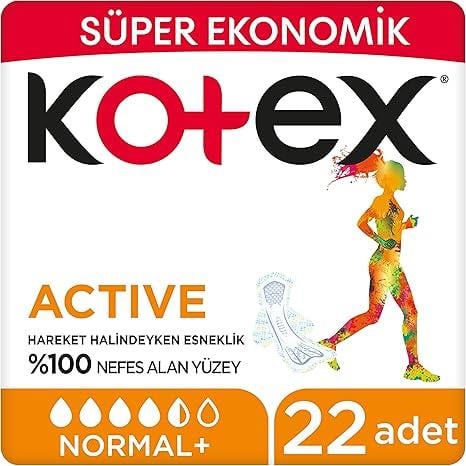 KOTEX ACTIVE QUADRO NORMAL 22 li