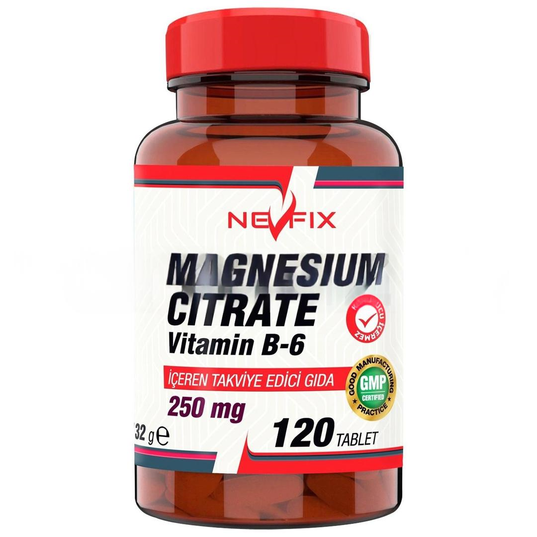 Nevfix Magnesium Citrate Vitamin B6 120 Tablet