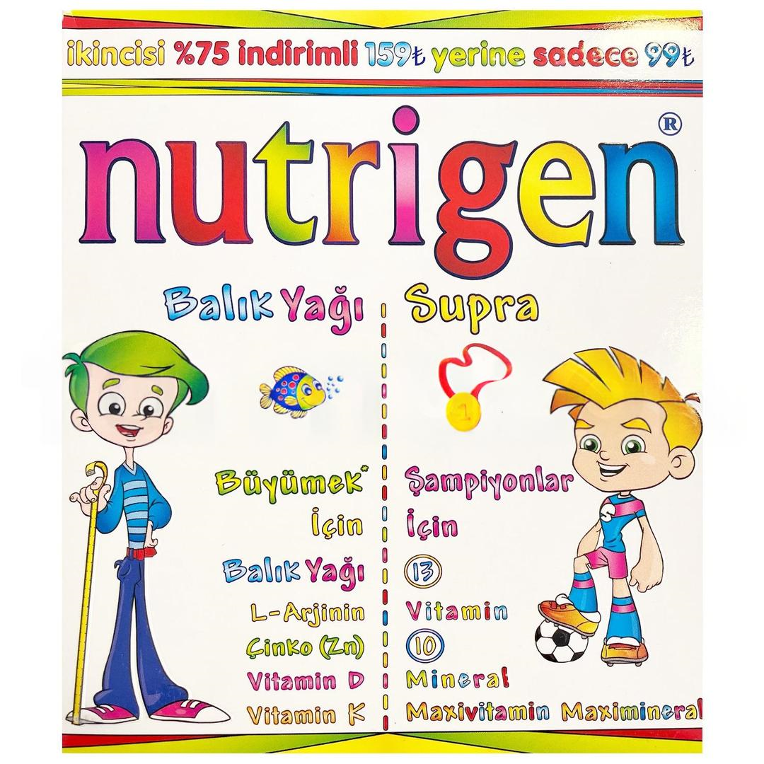 Nutrigen Balık Yağı 200 ml + Supra Şurup 200 ml - Kofre
