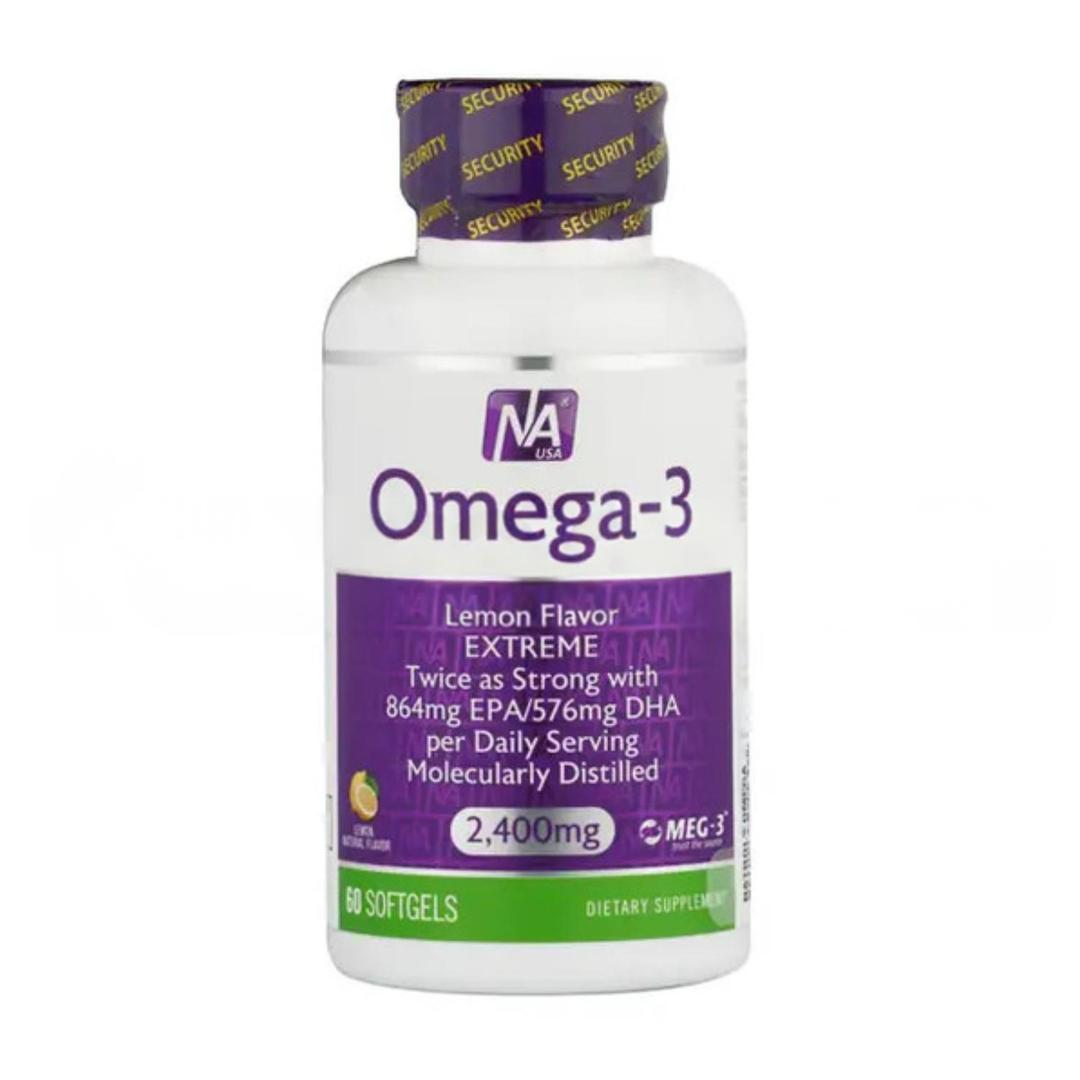 Natrol Omega-3 Lemon Flavor 60 Softgel