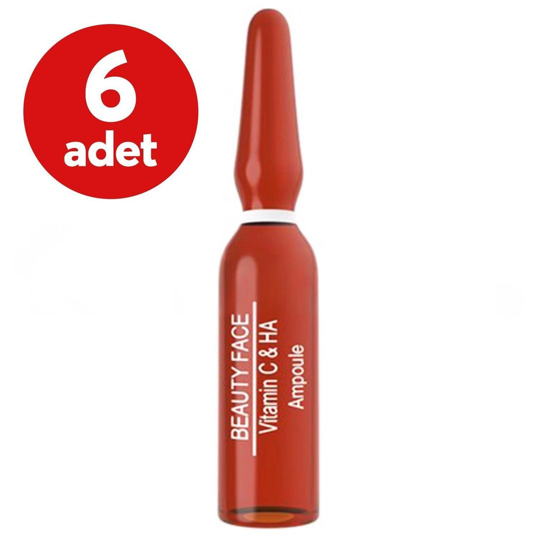 Beauty Vitamin C & HA Aydınlatıcı Ve Kırışıklık Karşıtı Ampül 2 ml 6'lı