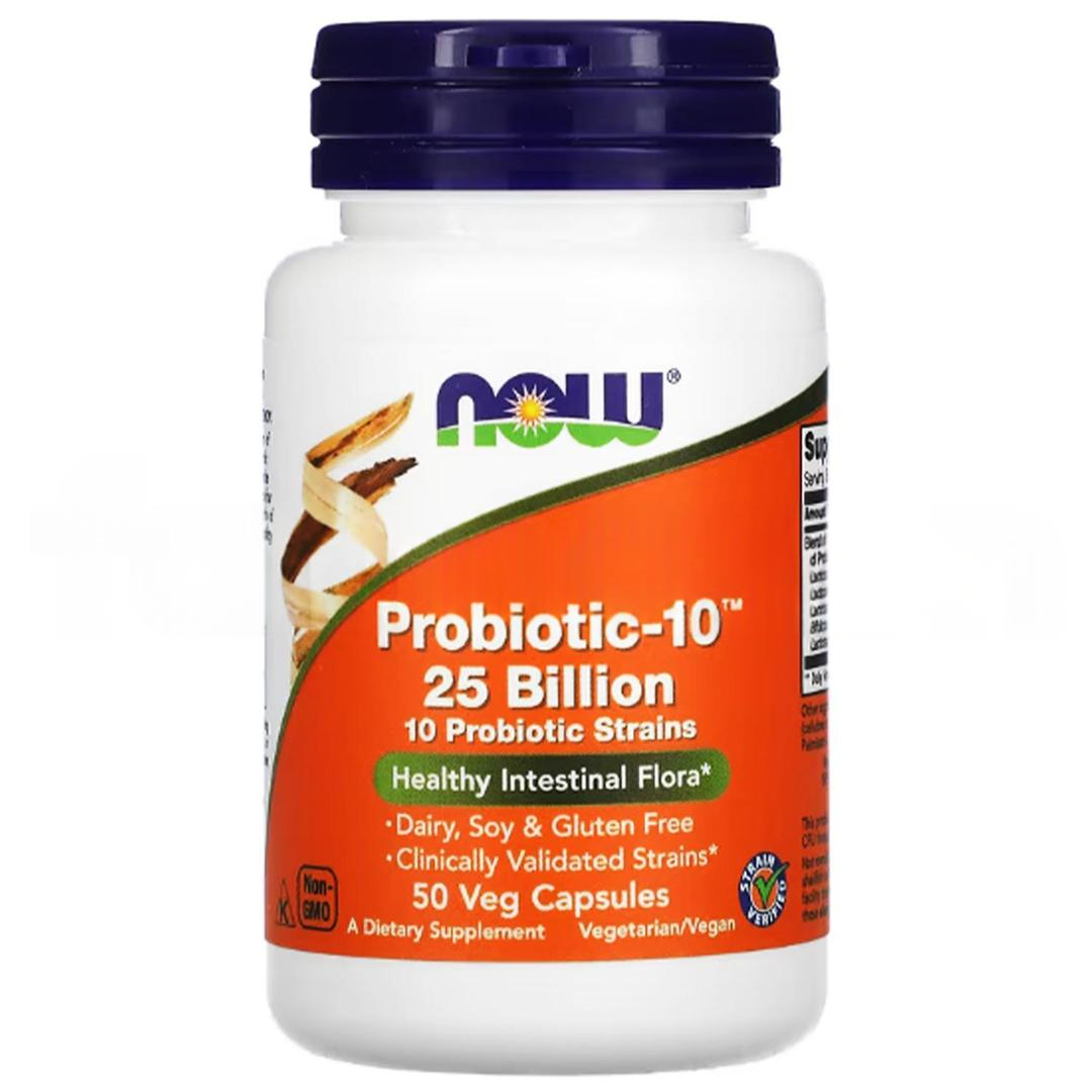 Now Foods Probiotic-10 25 Billion 50 Veg Capsules - İthal