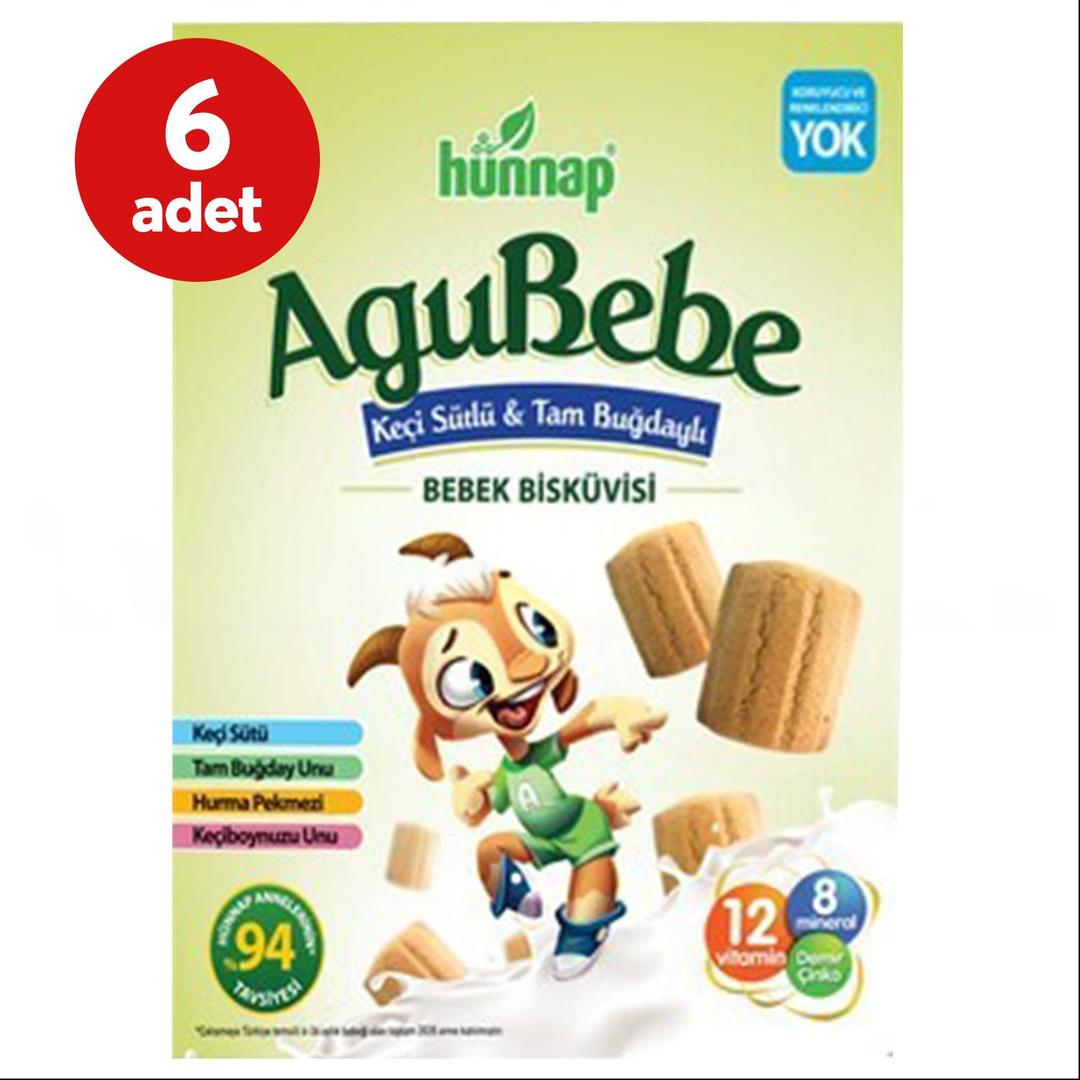 Hünnap Keçi Sütlü Bebe Bisküvisi 400 gr 6'lı