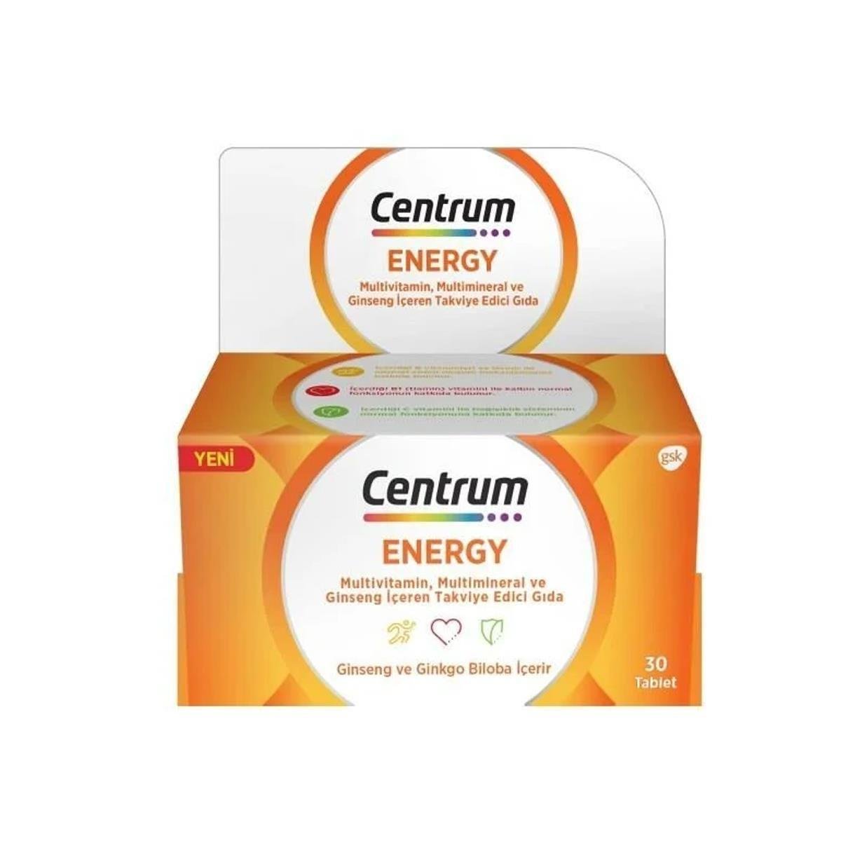 CENTRUM ENERGY 30 TABLET MULTİVİTAMİN MULTİMİNERAL GİNSENG