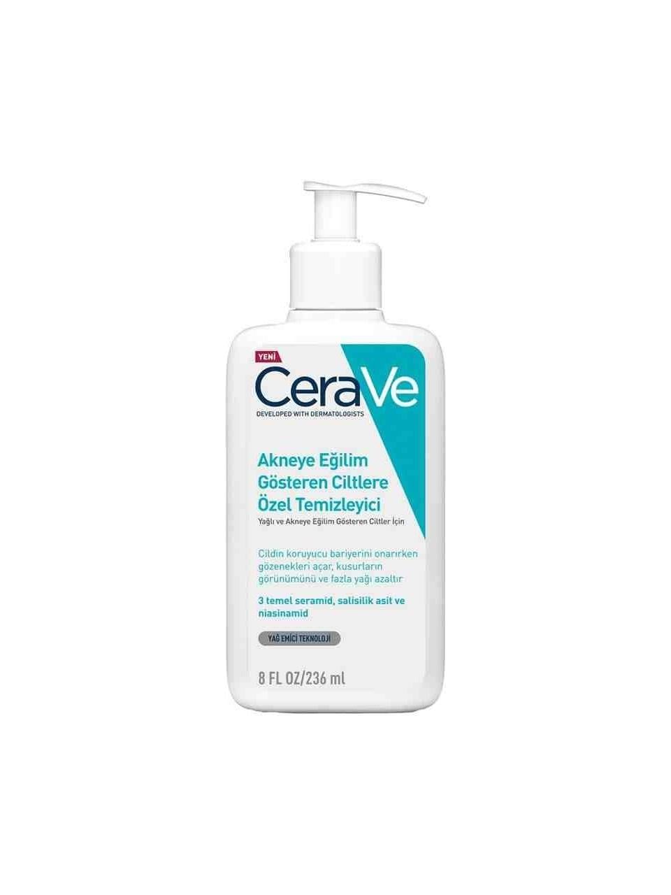 CERAVE AKNEYE EĞİLİM GÖSTEREN CİLTLERE ÖZEL TEMİZLEYİCİ 236ML