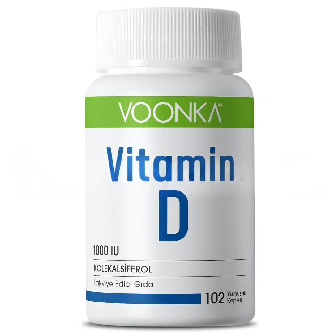 Voonka Vitamin D 102 Yumuşak Kapsül - Eski Ambalaj
