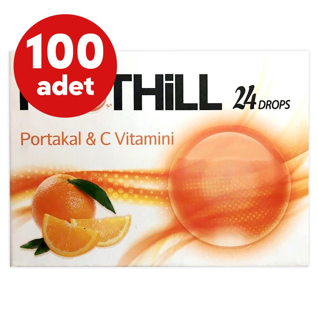 Pasthill Portakal & C Vitamini Pastil Drops 24'lü- 100 Adet