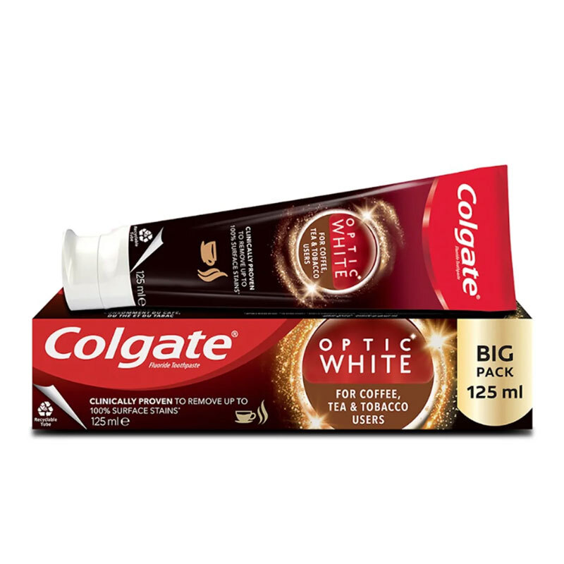 Colgate Optic White Kahve, Çay ve Tütün Kullananlar için Diş Macunu 125 ml