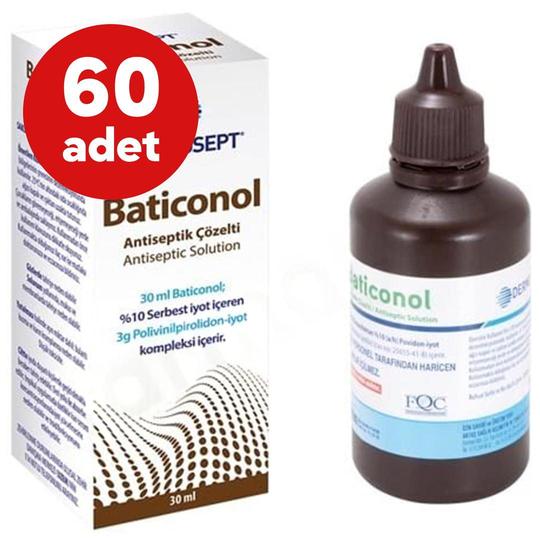 Dermosept Baticonol Antiseptik Çözelti 30 ml - 60 Adet
