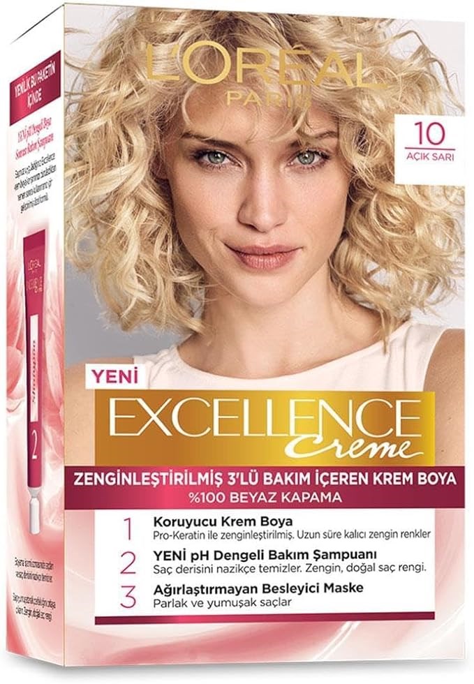 L'Oréal Paris Excellence Creme 10 Açık Sarı Saç Boyası