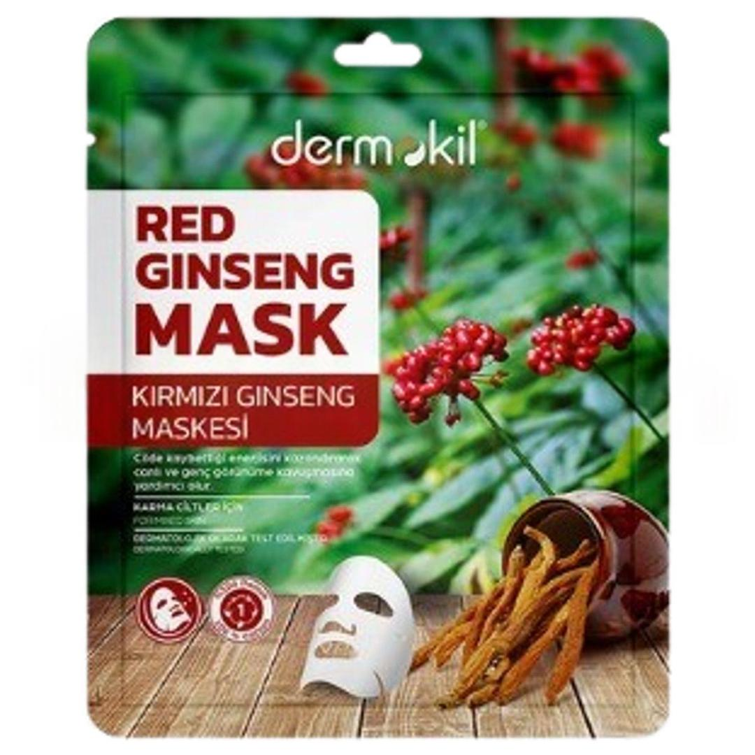 Dermokil Kırmızı Ginseng Maskesi Karma Ciltler İçin 20 gr